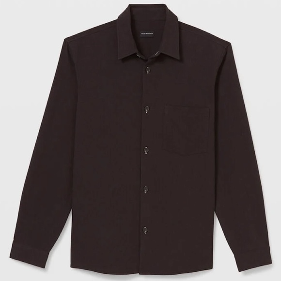 Long Sleeve Textured Standard Workshirt - New With Tags - NEVER WORN - Caviar - Picture 4 of 4